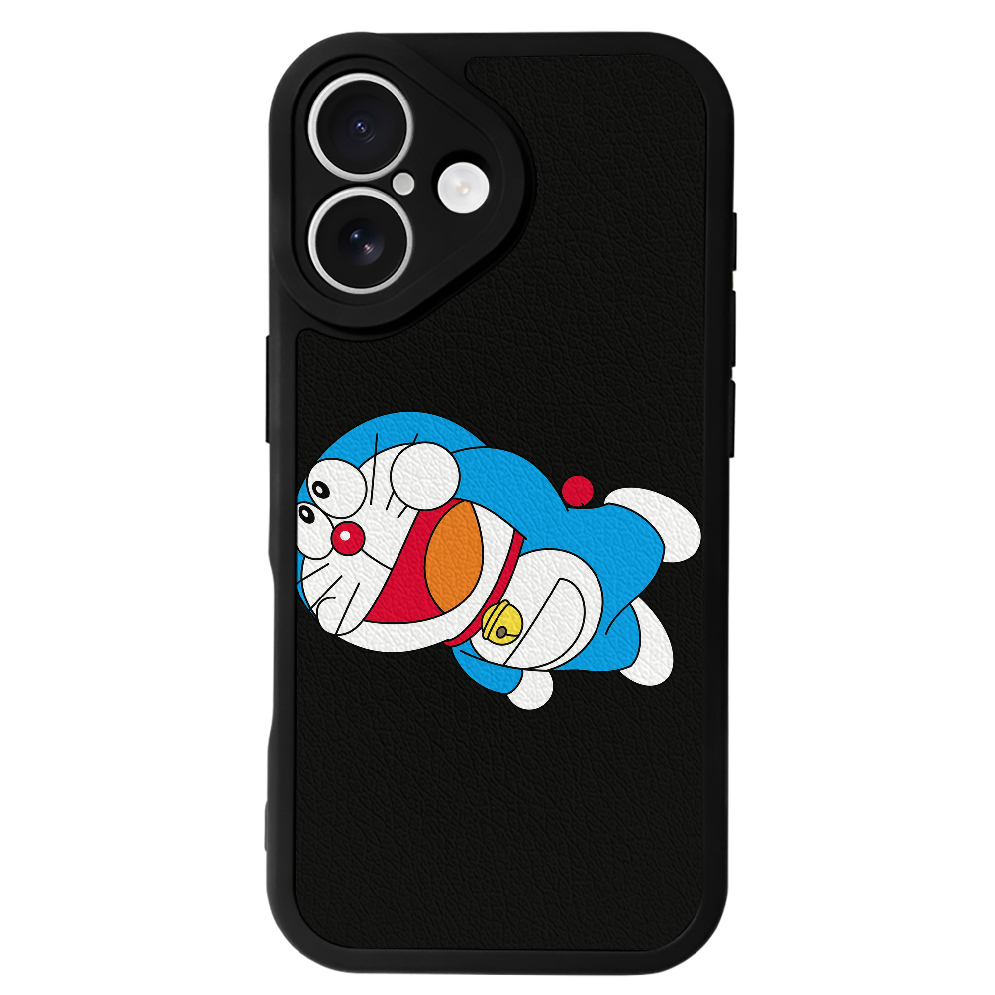 （画像用） ドラえもん Doraemon 【iPhone 16シリーズ対応】シリコンスマホケース（レザー調） 材質：シリコン